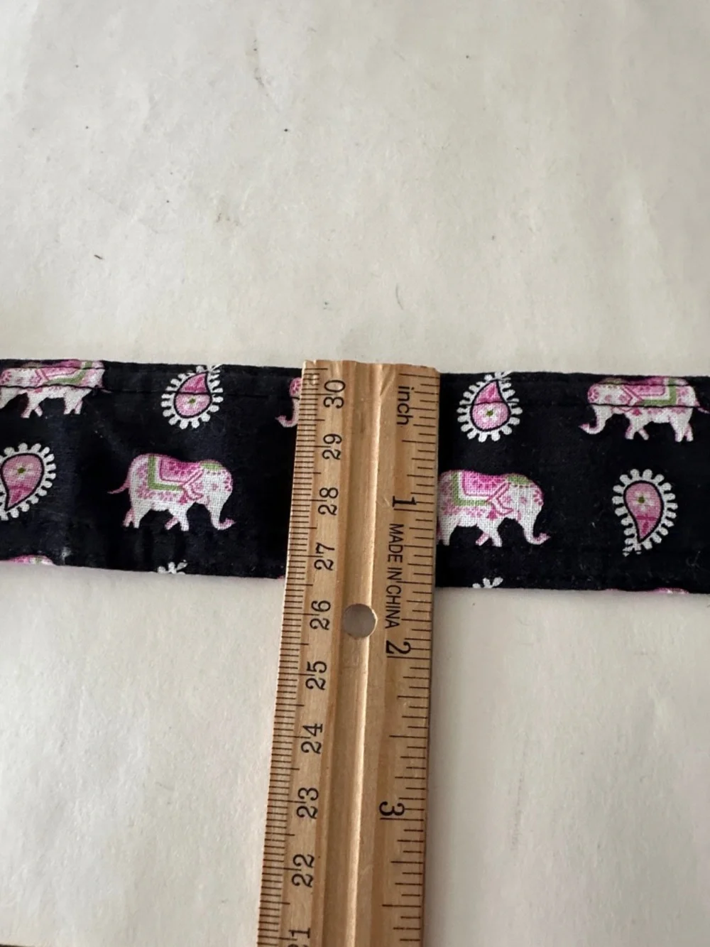 Vera Bradley Reversible Belt in Pink Elephant Pattern Adjustable ~43.5 Long
